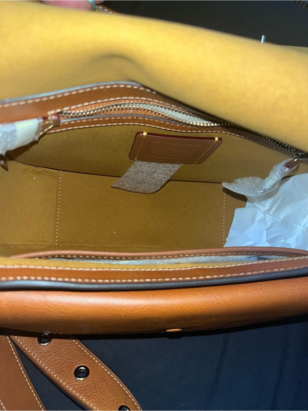 Coach Tabby in glove tan leather Crossbody with Signature 'C' Buckle - Picture 9 of 12